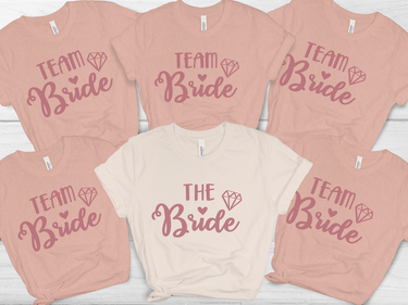 Team Bride Shirts for Wedding | Funny Bridal Party Shirts